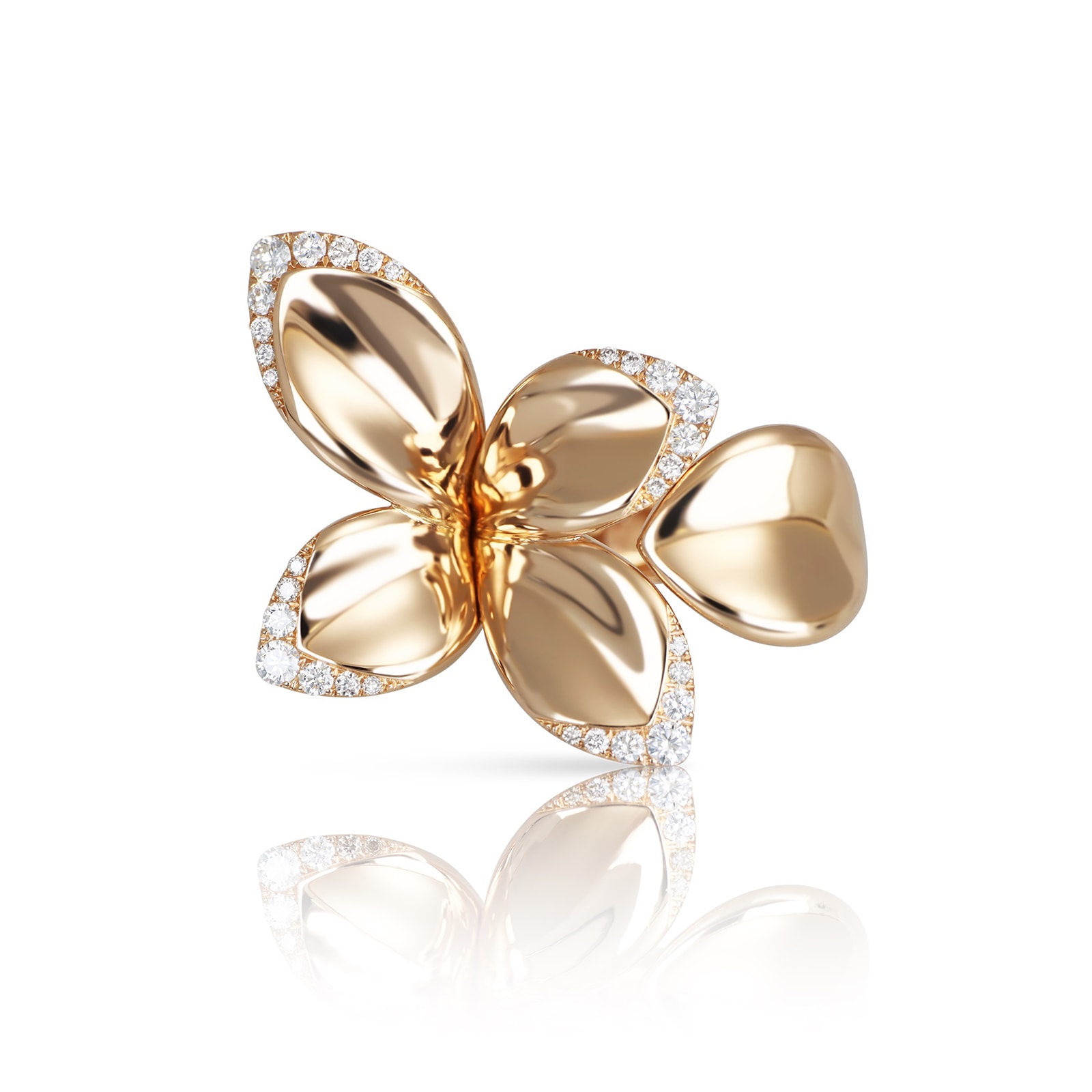 Pasquale Bruni 18k Rose Gold Giardini Segreti 0.51cttw Diamond Ring Size 6.25 Pasquale Bruni 18k Rose Gold Giardini Segreti 0.51cttw Diamond Ring Size 6.25