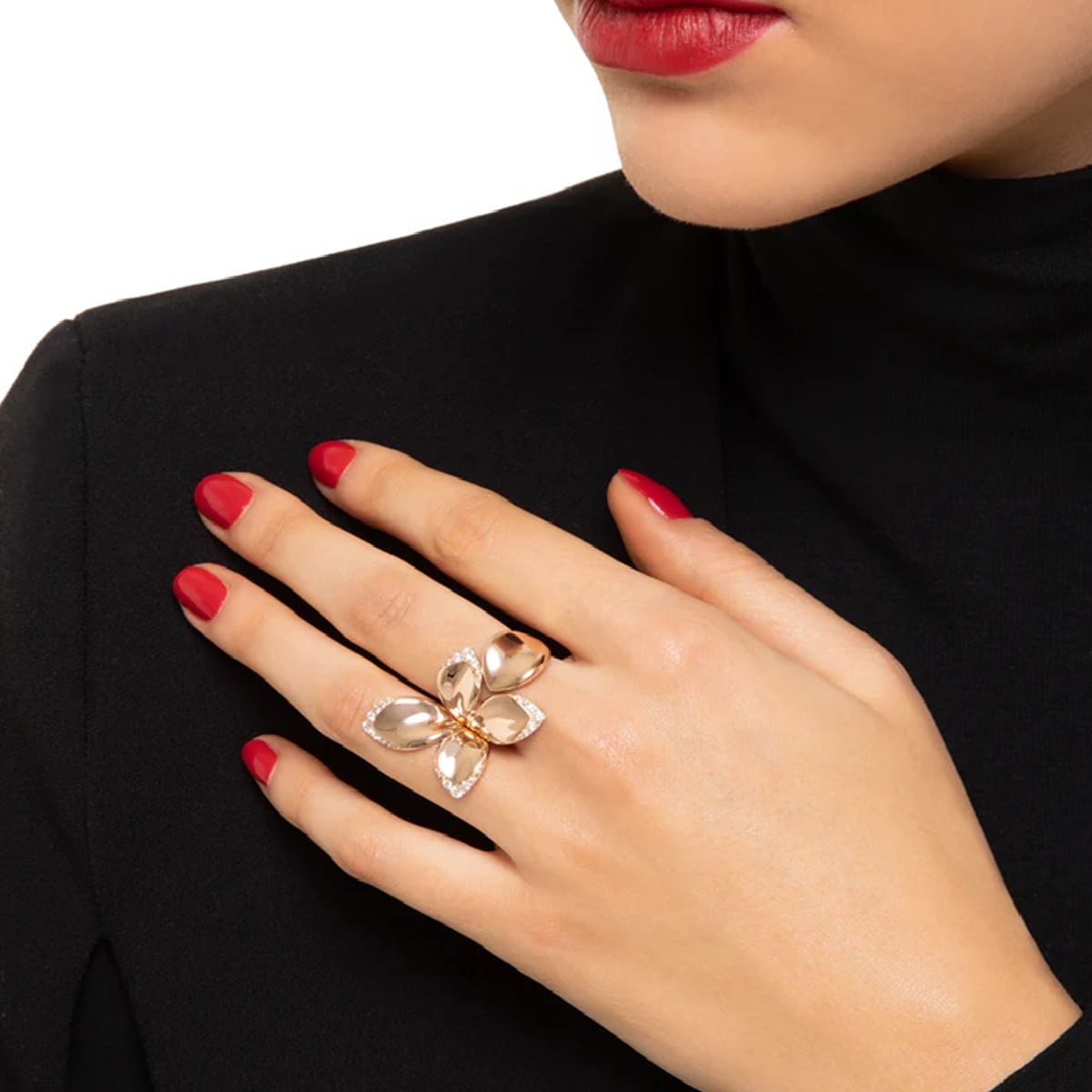 Pasquale Bruni 18k Rose Gold Giardini Segreti 0.51cttw Diamond Ring Size 6.25 Pasquale Bruni 18k Rose Gold Giardini Segreti 0.51cttw Diamond Ring Size 6.25