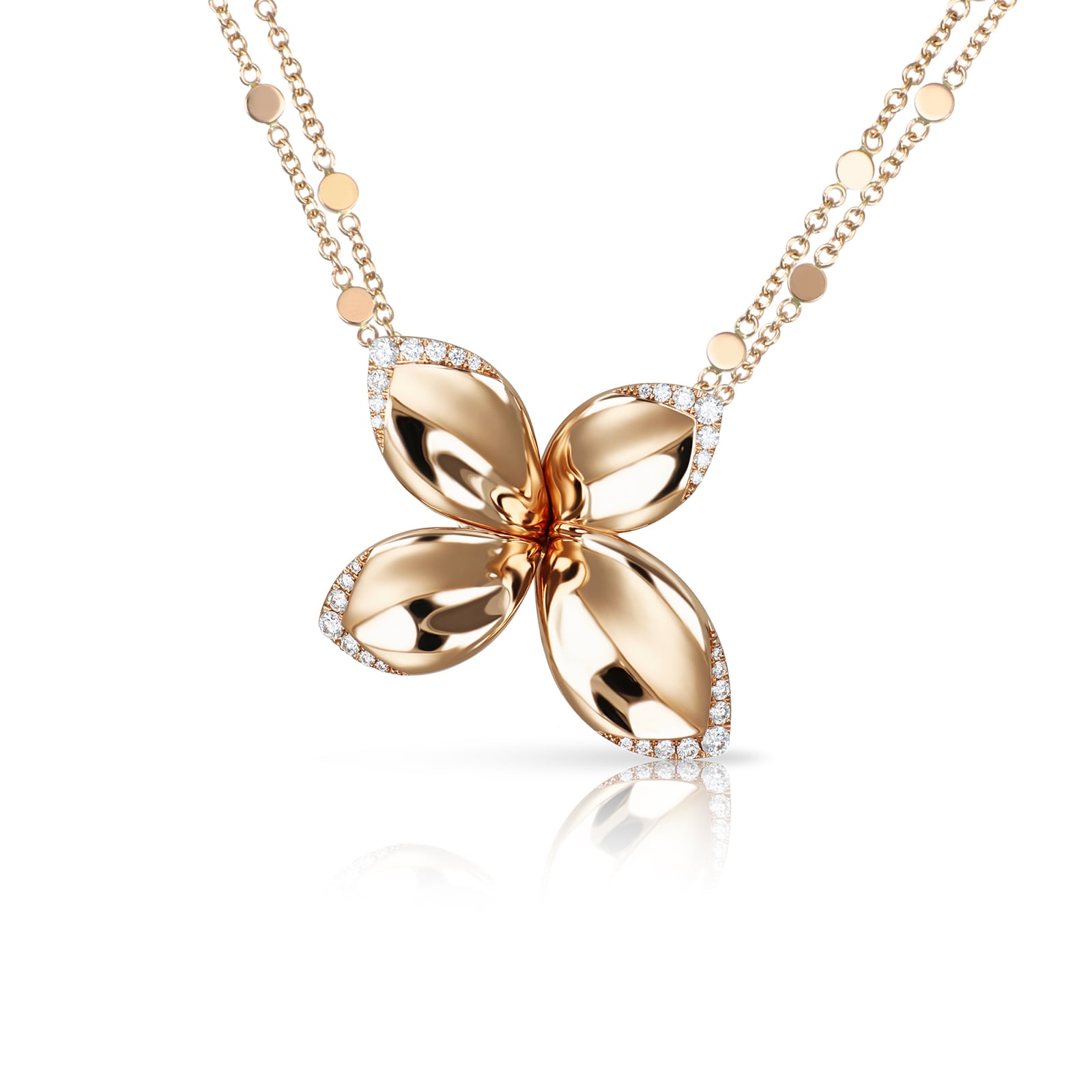 Pasquale Bruni 18k Rose Gold Giardini Segreti 0.67cttw Diamond Necklace 90cm Pasquale Bruni 18k Rose Gold Giardini Segreti 0.67cttw Diamond Necklace 90cm