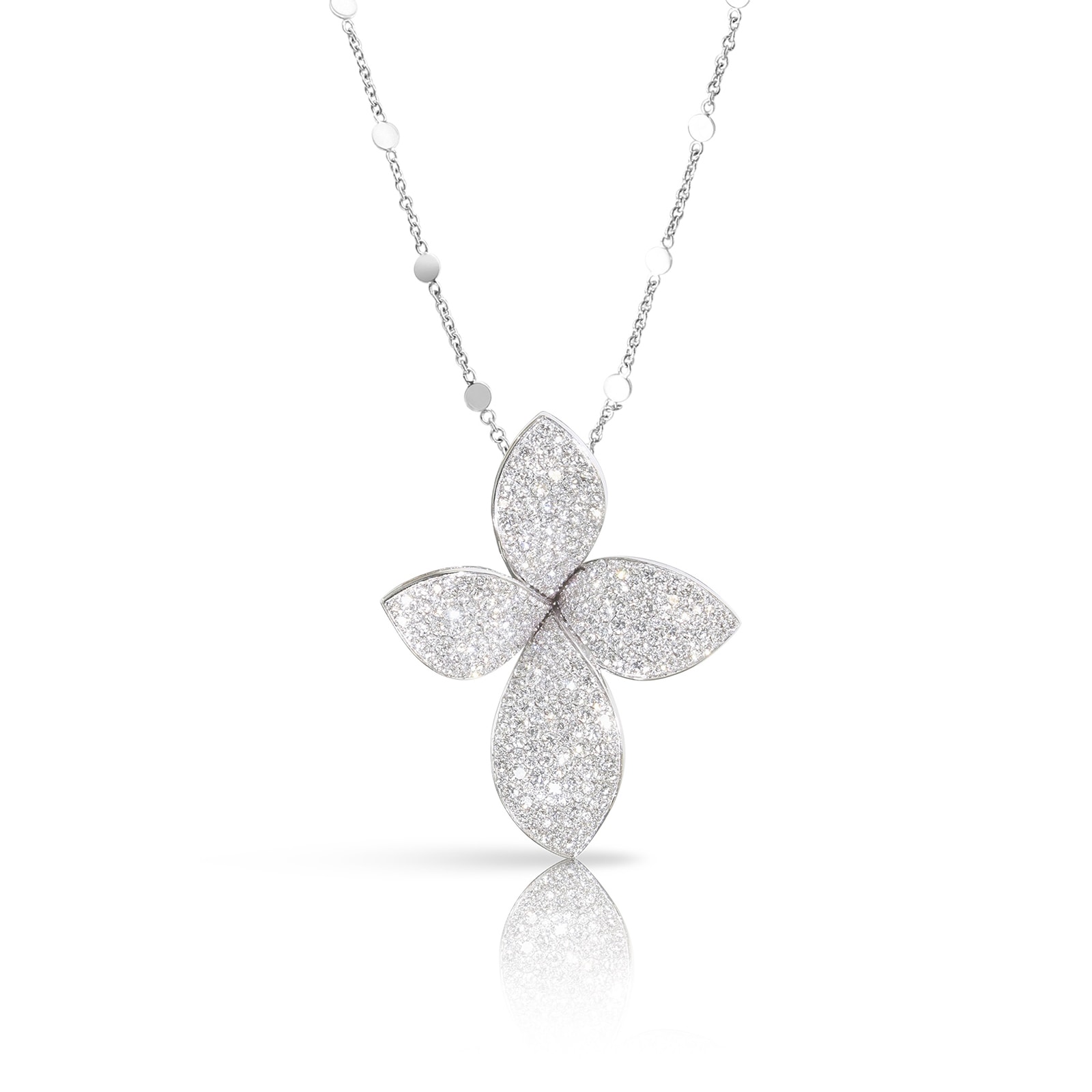 Giardini Segreti Necklace in 18ct White Gold with Diamonds