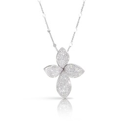 12920587 - Giardini Segreti Necklace in 18ct White Gold with Diamonds