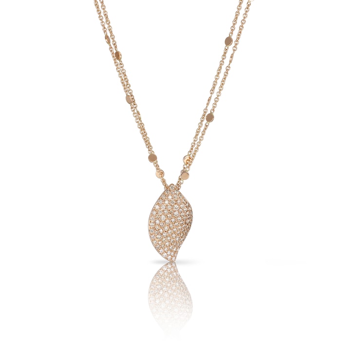 Pasquale Bruni 18k Rose Gold Aleluia 0.80cttw Diamond Necklace 45cm