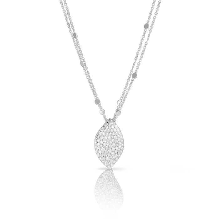Pasquale Bruni 18k White Gold Aleluia 0.77cttw Diamond Necklace Length 45cm