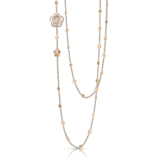 Pasquale Bruni 18k Rose Gold Bon Ton 0.33cttw Diamond and Rock Crystal Necklace 101.5cm Pasquale Bruni 18k Rose Gold Bon Ton 0.33cttw Diamond and Rock Crystal Necklace 101.5cm
