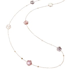 12920609 - Sautoir in 18ct Rose Gold with Moon gems and Diamonds