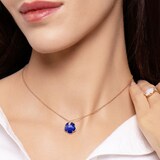 Pasquale Bruni Petit Joli Necklace in 18ct Rose Gold with Rock Crystal and Lapis Lazuli doublet and Diamonds