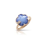 Pasquale Bruni Petit Joli Ring in 18ct Rose Gold with Blue Moon and Diamonds