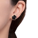 Pasquale Bruni Petit Joli Earrings in 18ct Rose Gold with Onyx and Diamonds