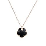 Pasquale Bruni Petit Joli Necklace in 18ct Rose Gold with Onyx and Diamonds