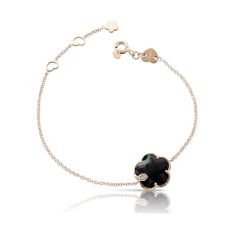 Pasquale Bruni Petit Joli Bracelet in 18ct Rose Gold with Onyx and Diamonds Pasquale Bruni Petit Joli Bracelet in 18ct Rose Gold with Onyx and Diamonds