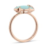 Pasquale Bruni Petit Joli Ring in 18ct Rose Gold with Sea Moon gem and Diamonds