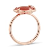 Pasquale Bruni Petit Joli Ring in 18ct Rose Gold with Carnelian and Diamonds