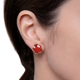 Pasquale Bruni Petit Joli Earrings in 18ct Rose Gold with Carnelian and Diamonds