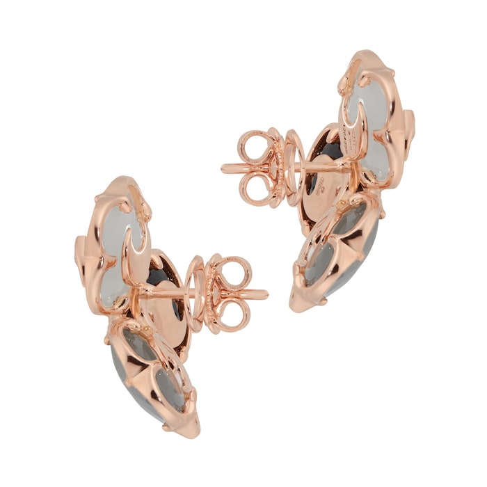 Pasquale Bruni Bouquet Lunaire Earrings in 18ct Rose Gold with Multistones and White Diamonds