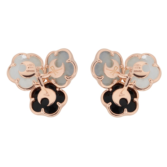 Pasquale Bruni Bouquet Lunaire Earrings in 18ct Rose Gold with Multistones and White Diamonds