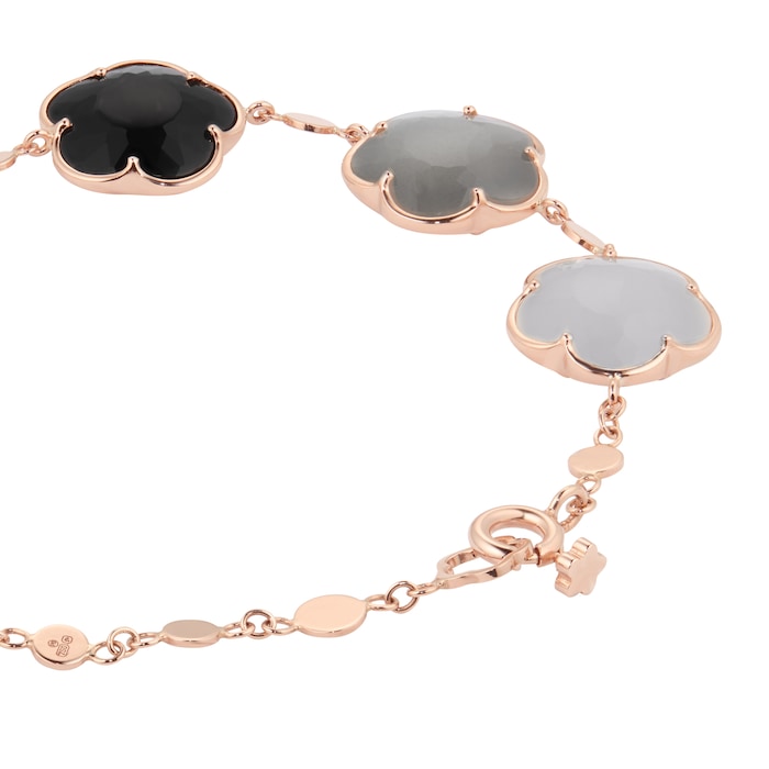 Pasquale Bruni Bouquet Lunaire Bracelet in 18ct Rose Gold with Multistones and White Diamonds
