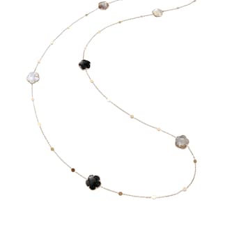 Pasquale Bruni Bouquet Lunaire Sautoir in 18ct Rose Gold with Multistones and White Diamonds Pasquale Bruni Bouquet Lunaire Sautoir in 18ct Rose Gold with Multistones and White Diamonds