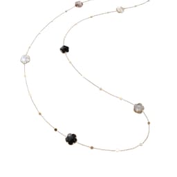 12920633 - Bouquet Lunaire Sautoir in 18ct Rose Gold with Multistones and White Diamonds