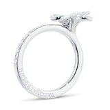 Pasquale Bruni Petit Garden Small Flower Ring in 18ct White Gold with Diamonds