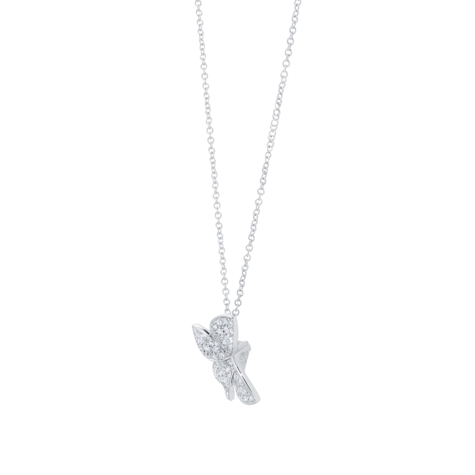 Pasquale Bruni Petit Garden Medium Flower Necklace in 18ct White Gold with Diamonds Pasquale Bruni Petit Garden Medium Flower Necklace in 18ct White Gold with Diamonds