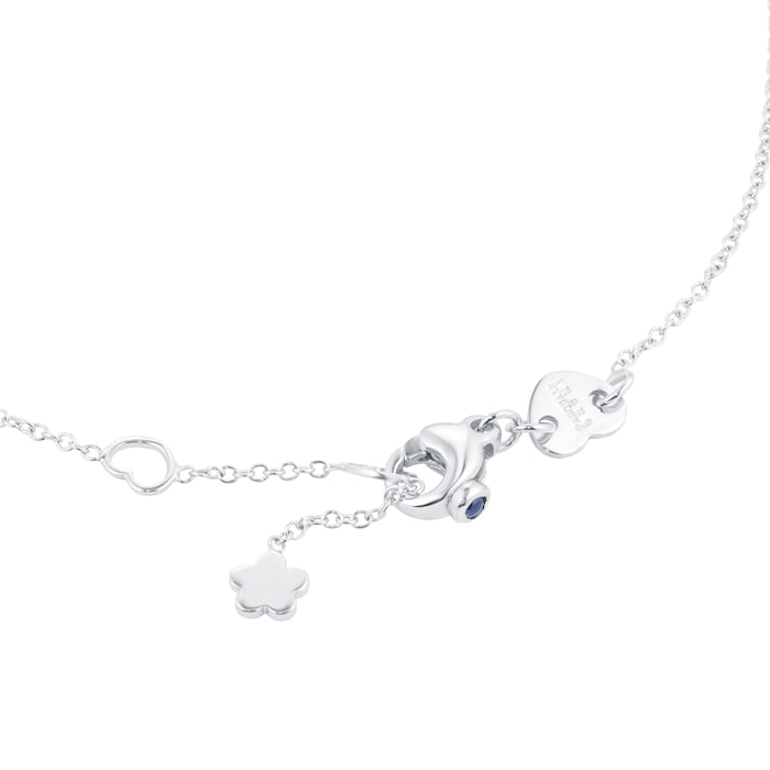 Pasquale Bruni Petit Garden Medium Flower Necklace in 18ct White Gold with Diamonds