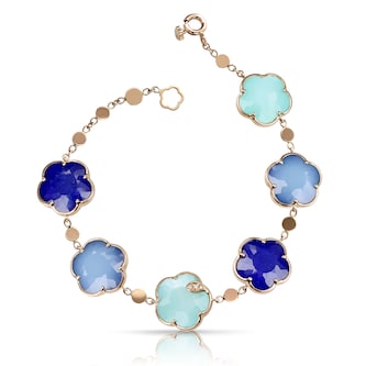 Pasquale Bruni 18K Rose Gold Petit Joli Blue Gemstones & Diamond Bracelet