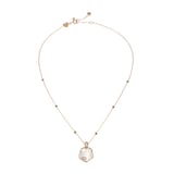 Pasquale Bruni Petit Joli Necklace in 18ct Rose Gold with Pearl of the Moon gem and Diamonds