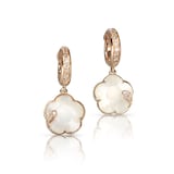 Pasquale Bruni Petit Joli Earrings in 18ct Rose Gold with Pearl of the Moon gem and Diamonds