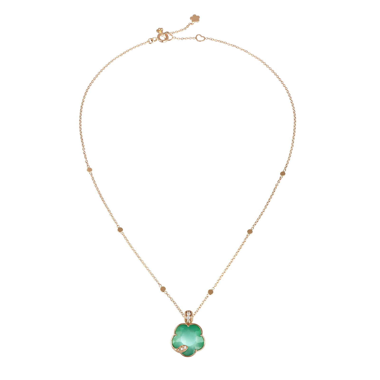 Pasquale Bruni Petit Joli Necklace in 18ct Rose Gold with Lunar Garden gem and Diamonds Pasquale Bruni Petit Joli Necklace in 18ct Rose Gold with Lunar Garden gem and Diamonds
