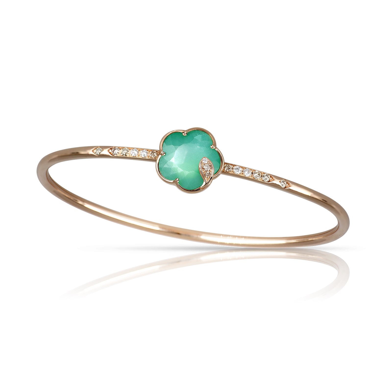 Pasquale Bruni Petit Joli Bracelet in 18ct Rose Gold with Lunar Garden gem and Diamonds