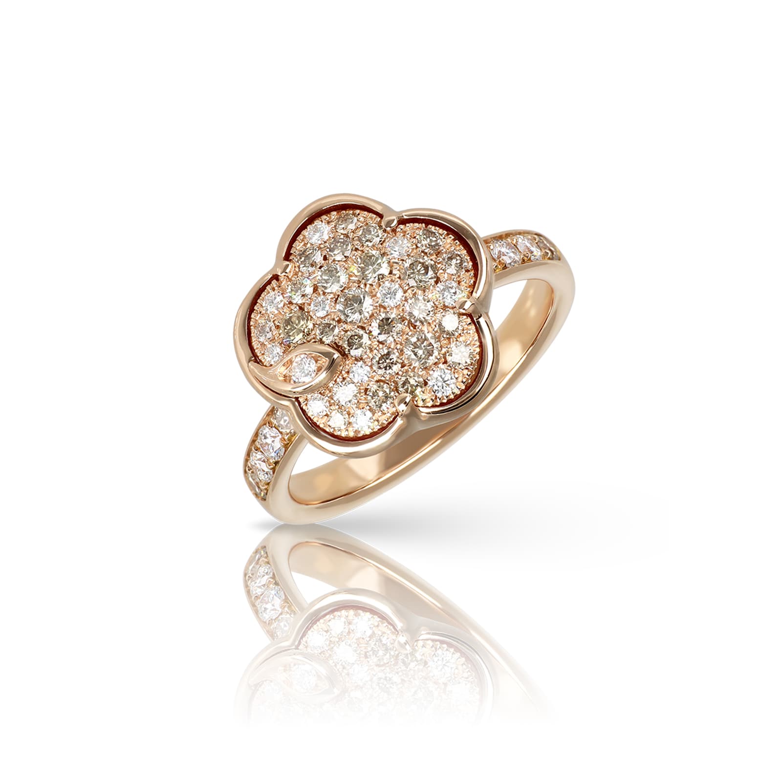 Pasquale Bruni Petit Joli Ring in 18ct Rose Gold with Carnelian and Diamonds