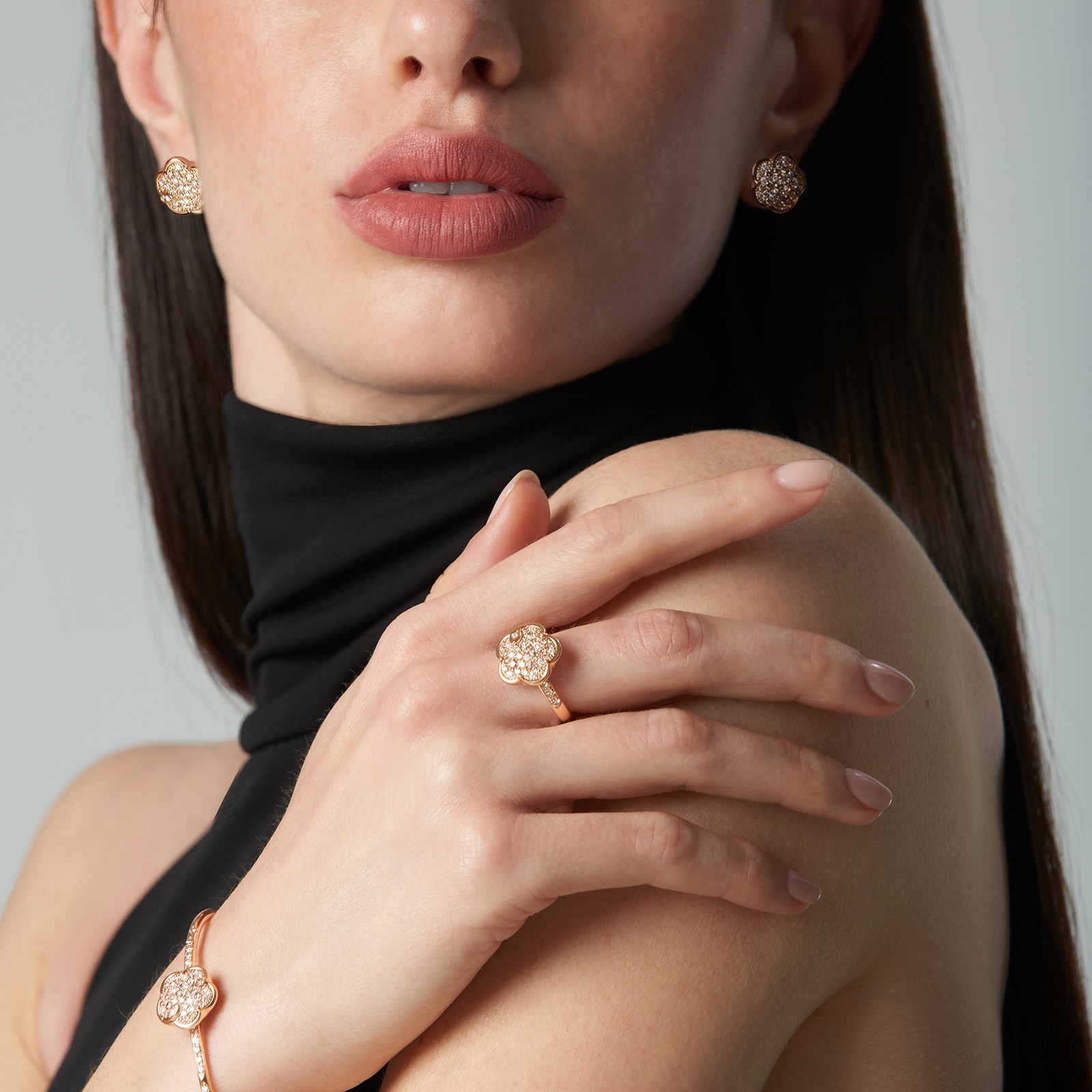Pasquale Bruni Petit Joli Ring in 18ct Rose Gold with Carnelian and Diamonds Pasquale Bruni Petit Joli Ring in 18ct Rose Gold with Carnelian and Diamonds