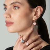 Pasquale Bruni Petit Joli Earrings in 18ct Rose Gold with Lunar Rose gem and Diamonds