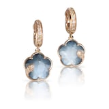 Pasquale Bruni Petit Joli Earrings in 18ct Rose Gold with Lunar Night Blue gem and Diamonds