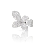 Pasquale Bruni Giardini Segreti Five Leaves Ring in 18ct White Gold with Diamonds