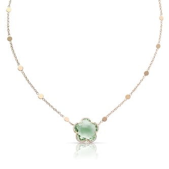 Pasquale Bruni 18K Rose Gold Bon Ton Diamond & Prasiolite Necklace