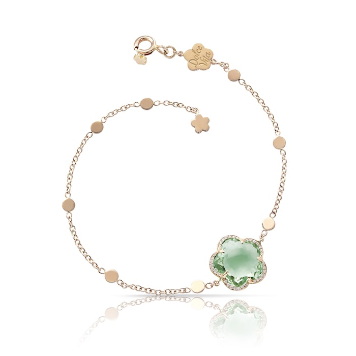 Pasquale Bruni 18K Rose Gold Bon Ton Diamond & Prasiolite Bracelet