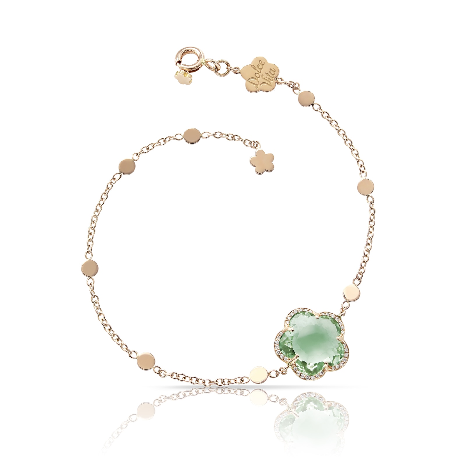 Pasquale Bruni 18K Rose Gold Bon Ton Diamond & Prasiolite Bracelet