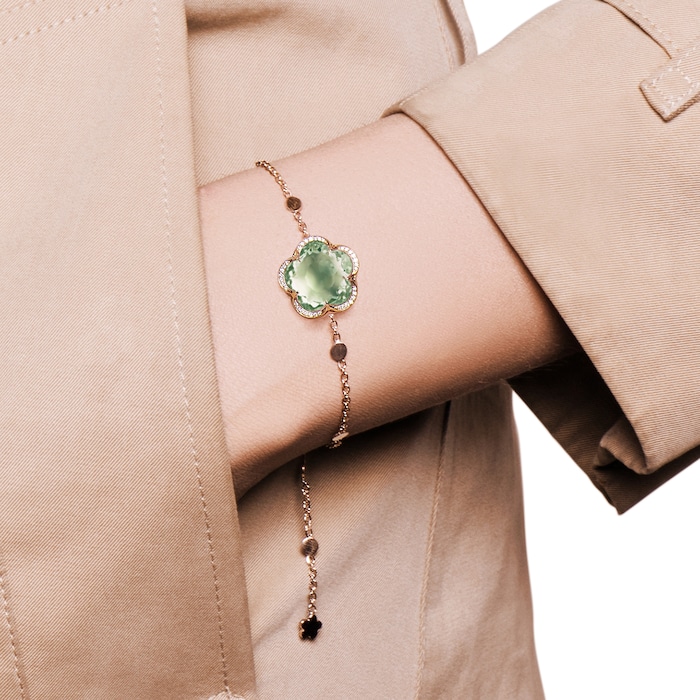 Pasquale Bruni 18K Rose Gold Bon Ton Diamond & Prasiolite Bracelet