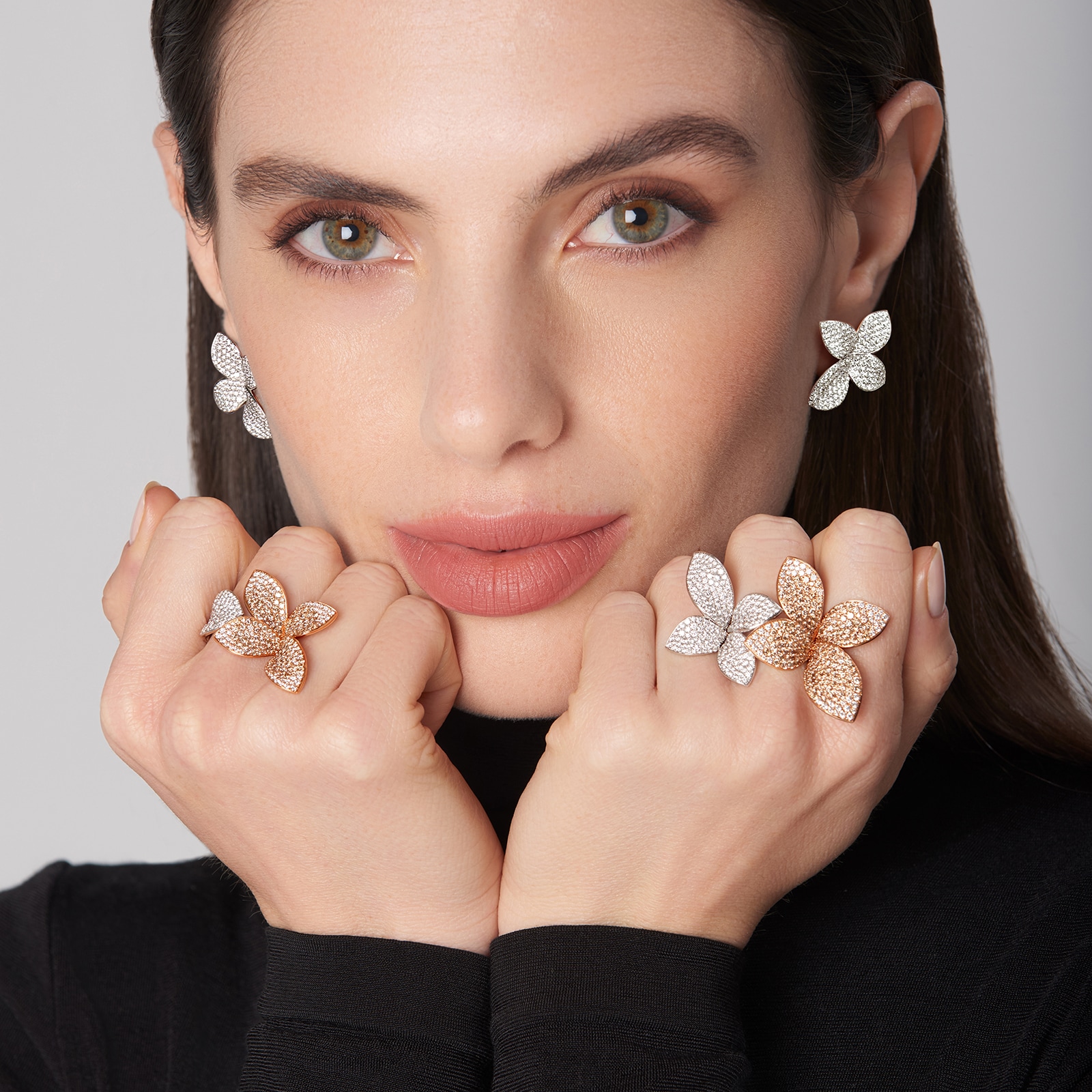 Pasquale Bruni 18K Rose & White Gold Giardini Segreti Diamond Ring Pasquale Bruni 18K Rose & White Gold Giardini Segreti Diamond Ring