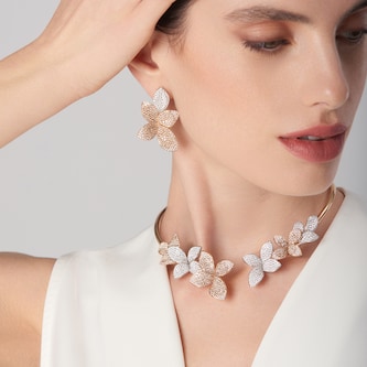 Pasquale Bruni 18K Rose & White Gold Giardini Segreti Diamond Earrings Pasquale Bruni 18K Rose & White Gold Giardini Segreti Diamond Earrings