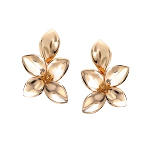 Pasquale Bruni 18ct Rose Gold Giardini Segreti Flower Stud Earrings