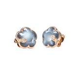 Pasquale Bruni 18K Rose Gold Petit Joli Lunaire Night Blue Gem Stud Earrings