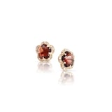 Pasquale Bruni 18K Rose Gold Figlia Dei Fiori Diamond & Red Garnet Stud Earrings