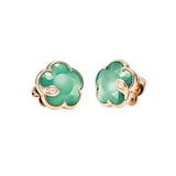 Pasquale Bruni 18K Rose Gold Petit Joli Lunaire Diamond & Garden Gem Stud Earrings