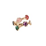 Pasquale Bruni 18K Rose Gold Figlia Dei Fiori Diamond & Mixed Stone Ring - Size 6.5