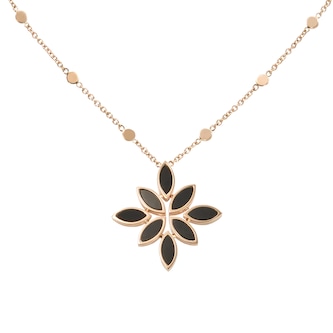 Pasquale Bruni 18K Rose Gold Ghirlanda Luce Di Loto Flower Necklace