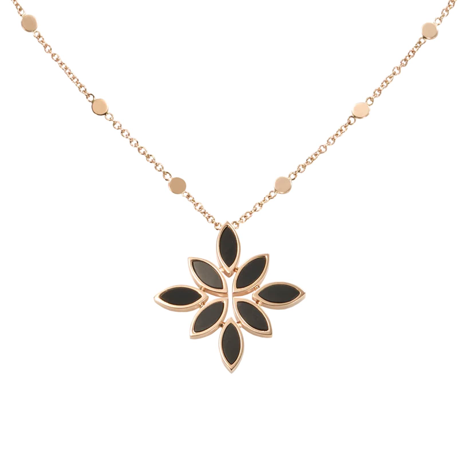 Pasquale Bruni 18K Rose Gold Ghirlanda Luce Di Loto Flower Necklace