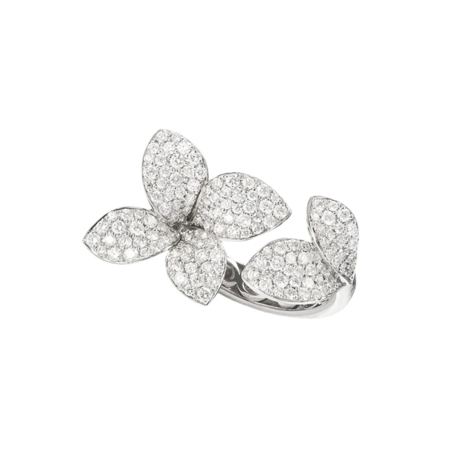 Pasquale Bruni 18K White Gold Giardini Segreti Diamond Flower Ring - Size 7.5 Pasquale Bruni 18K White Gold Giardini Segreti Diamond Flower Ring - Size 7.5