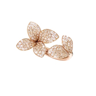 Pasquale Bruni 18K Rose Gold Giardini Segreti 1.33cttw Diamond Flower Ring